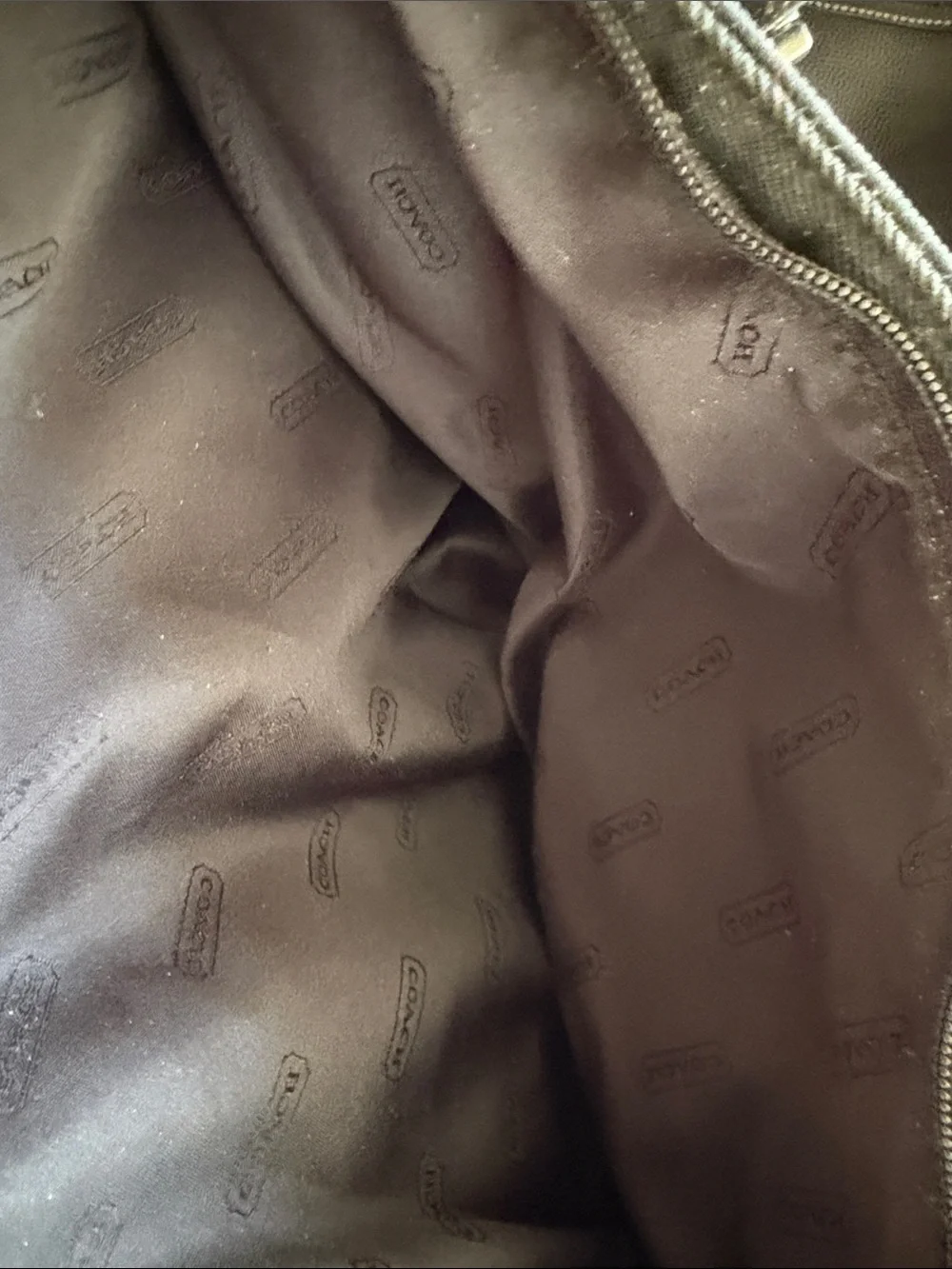 Coach Messenger Bag with Logo Lining